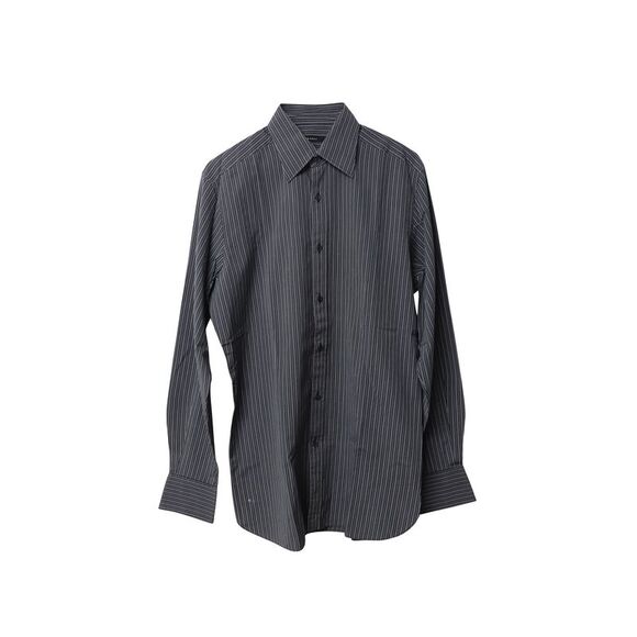 Gucci Other - Gucci Striped Button Down Shirt in Navy Blue Cotton